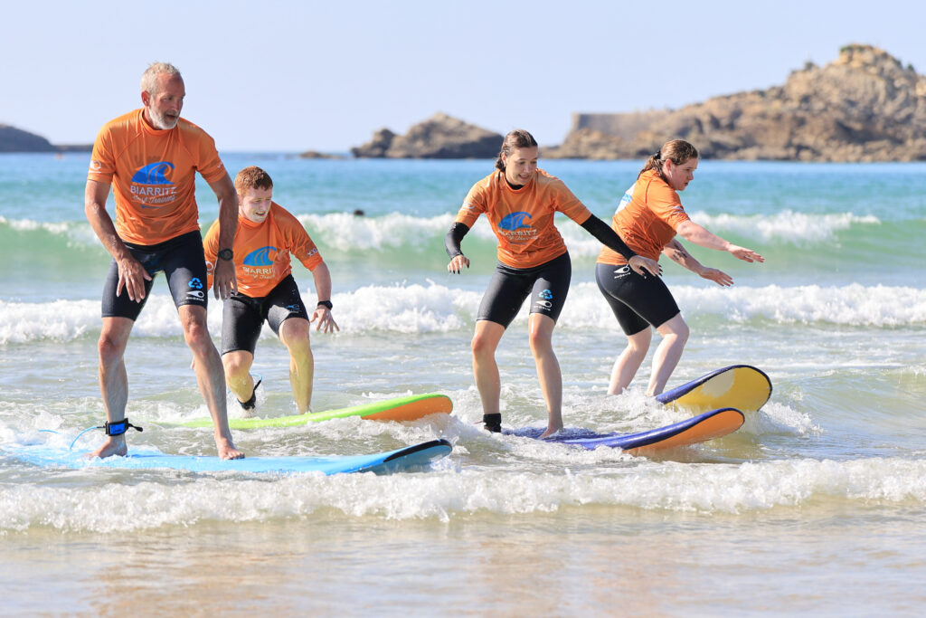 surf en famille pays basque